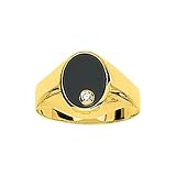 Garantie : 2 ans Chevalière homme - onyx - Or 18 Carats