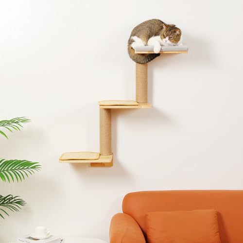 Rascador de pared 3 en 1 para gatos, grande miniatura 6