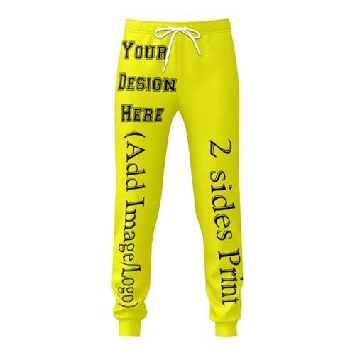 Custom Sweatpants for Men/Women Personalized Sweatpants Add Image Logo Design Your Own Pants for Gift