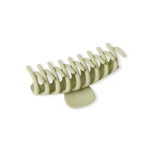 Image of Sanfe Cylindrical Large Hair Claw Clips for Women Hair Strong Hold Perfect For Long Hair Fashion Accessories For Girls Hair Clamps Clip Big Hair Jaw Claw-2Pcs, Light Beige & Dark Beige