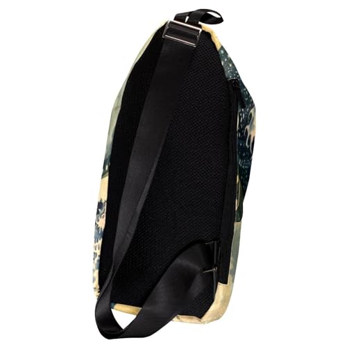 Mochila bandolera cómoda de diseño japonés multicolor para caminatas diarias 2