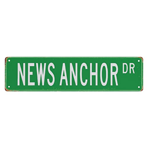 Vintage News Anchor, News Anchor Gift, News Anchor Sign, Television Station, Radio Station, News...