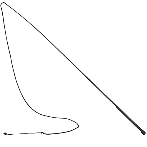 Umbria Equitazione Frusta da tondino 180 cm, Nero