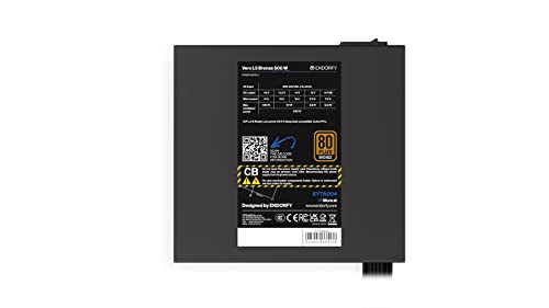 Vero L5 Bronze 500W, certificazione 80 PLUS® Bronze, condensatori Taiwanesi Teapo, affidabile e potente ventola Stratus, compatto, 2x PCI-E 8-PIN (6+2), EY7A004 - Alimentatore - Immagine 4