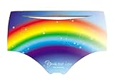 JINKAIJIA Women's Fashion Flirty Sexy Funny Naughty Animal Low-waisted High elasticity Lovers Underpants Single Party Gifts (NK126 M) Rainbow