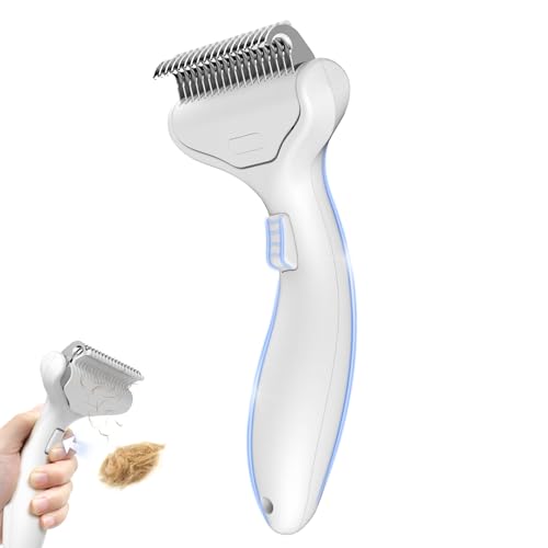 Undercoat Shedding Brush for Dogs & Cats – Professional Deshedding & Dematting Tool – Grooming Comb for Long Hair, German Shepherds & All Pets?
