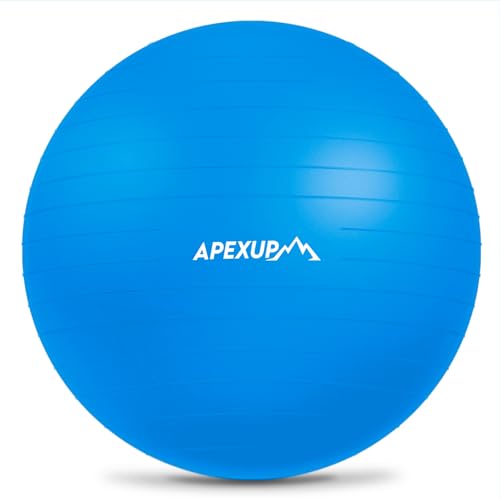 Image of APEXUP Yoga Ball Exercise Ball Anti Slip Heavy Duty for Fitness, Balance & Core Workout