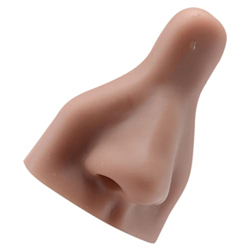 NULYLU Modelo De Nariz Falsa De Para Práctica De Piercing Simulación De Parte Facial Para Entrenamiento En Técnicas De Perforación Color Piel Profunda
