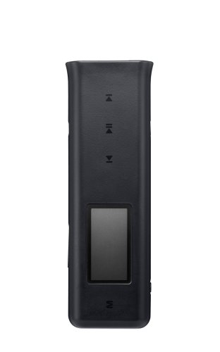 Front view of iRiver T7 Volcano MP3 player with OLED screen and control buttons.