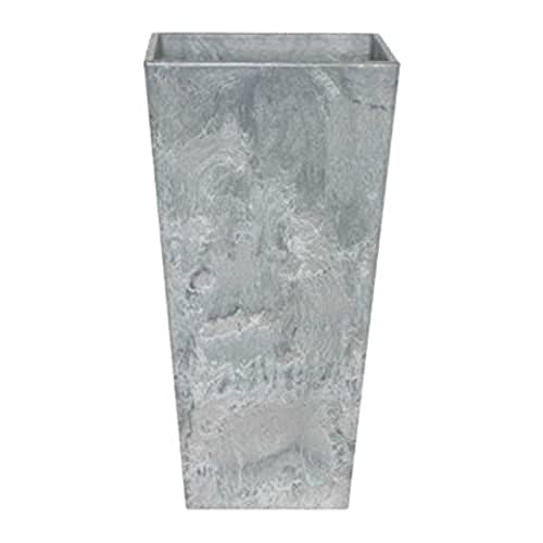Artstone Pflanzgefäß Pflanzenkübel Ella, frostbeständig und leichtgewichtig, Grau, 26x49cm