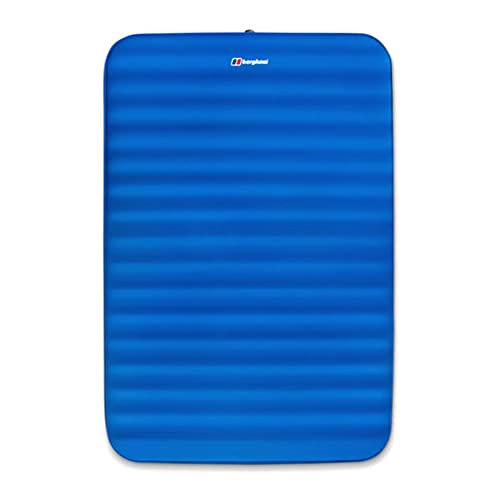 Berghaus Air 10 Double Self Inflating Camping Mat with Carry Bag and Repair Kit Air Bed for 2 People Compact Air Mattress Camping Equipment Grey One Size