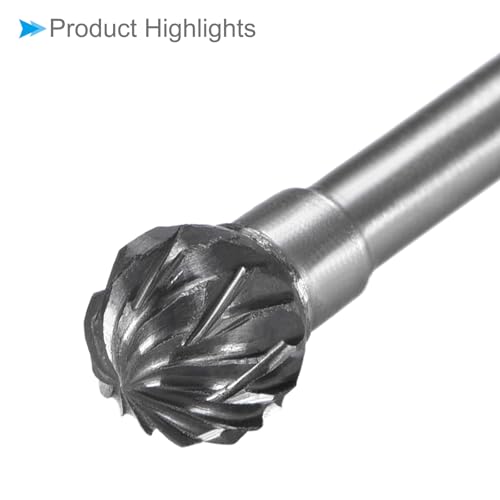 Fresas rotativas de carburo de tungsteno 6mm, 3 piezas miniatura 5