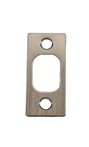 Kwikset 85072-15 Satin Nickel Square Corner 1" x 2-1/4" Deadbolt Strike Standard on 660 Series