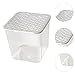 FJMQHU Desktop Tank Aquarium Starter Kit with Lid Decorative Home Décor Acrylic Small Bowl Transparent for Small ES