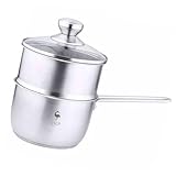 VINTORKY Nudelschalen Topf Auflauf Silber