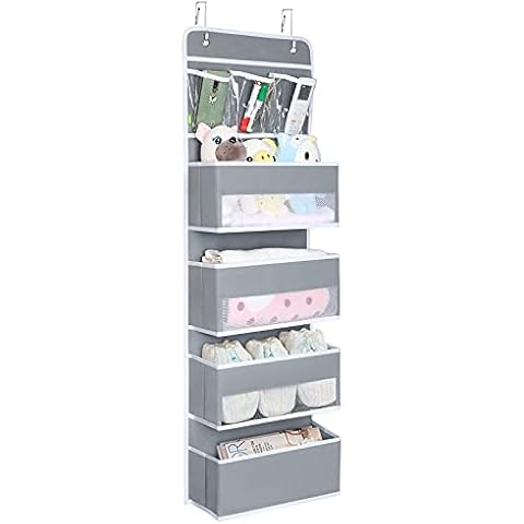KEEGH Organizador colgante para puerta, 7 bolsillos grandes con ventana Cover