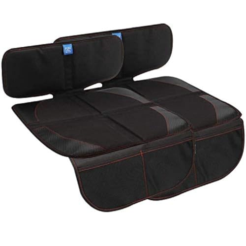 Image of funbliss Car Seat Protector, Black, 2 Packs | Waterproof, Thickest Padding, For Baby Child & Dog, Protects Automotive Vehicle Leather