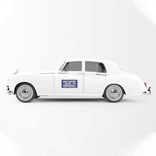 Image of [7.5x3.75] Democracy Not Dictatorship Bumper Sticker Anti Felon President Sticker Patriotic Bumper Sticker Funny Political Sticker Resist Fascism Vinyl Decal for Cars Windows Laptop Vehicle