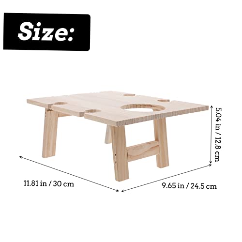 Table à vin pliante pour éviter les verres renversés sur l'herbe - 8