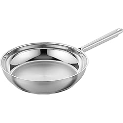 Sartenes Zwilling Amazon Zwilling TrueFlow - Sartén de acero inoxidable (28 cm, antiadherente, apta para inducción), color plateado y negro