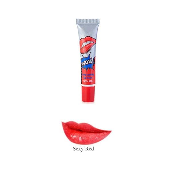 VBA WOW Tattoo Color Long Lasting Waterproof Peel Off Mask Lipstick Tint (Sexy Red, Glossy Finish)-picture-21