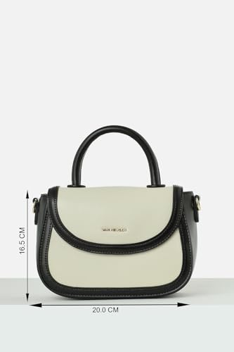 Image of Van Heusen Women Satchel Bag |Smart & Stylish Bag | Crossbody Detachable Strap, Green