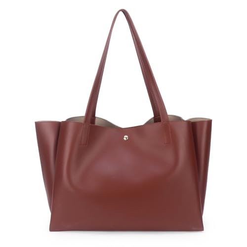 Image of Pure Vegan Leather Tote Bag for Women, Fully Embossed, Handbag, Shoulder Bag, Black