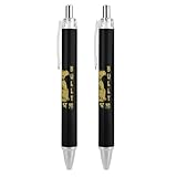 Peace Love Pit Bull Fashion Retractable Ballpoint Pens Black Ink Smooth Writing Silent Click Pen 2 PCS
