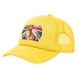 Australia British Flag Kangaroo Mesh Baseball Cap,...