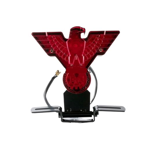 Support de plaque d'immatriculation avec feu stop moto Warbird finition premium