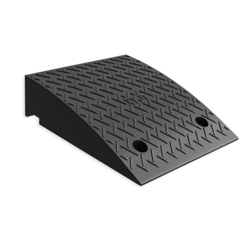 Rampa para acera de caucho resistente, altura 6 pulgadas, portátil, para automóviles, motocicletas, sillas de ruedas y bicicletas