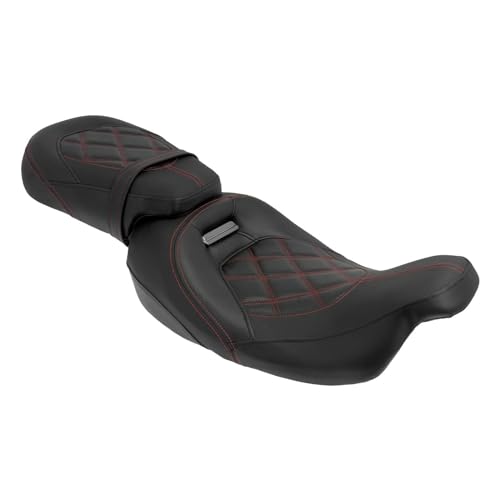 Asiento de motocicleta Harley Electra Glide FLHTCUSE con soporte lumbar doble 5