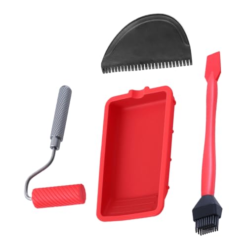 Rodillo aplicador de pegamento de madera, bandeja de pegamento adorable, kit de herramientas de expansión de adhesivos reutilizables con cepillo y esparcidor, herramientas manuales eficientes para car