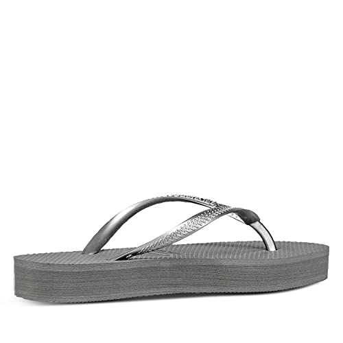 Havaianas Sandálias Femininas, Aço cinza, 37/38
