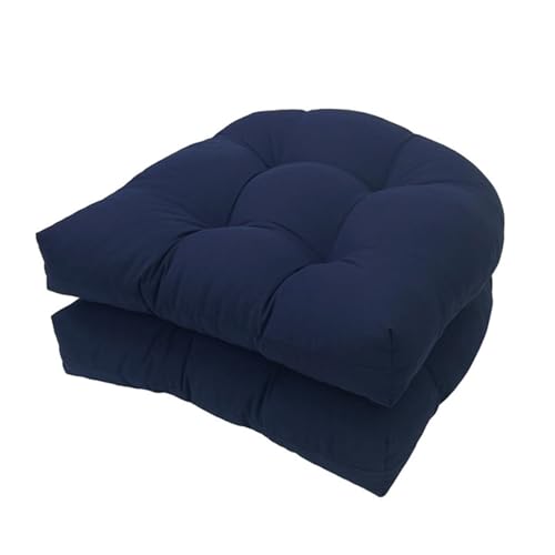 SJMDMZD Pack 2 Cojines Lounge Exterior, Cojin Asiento Muebles Mimbre Jardín, Suave y Acogedor Impermeable Cojín de Sillón, Ideal para Comedor Terraza Sala y Restaurante J
