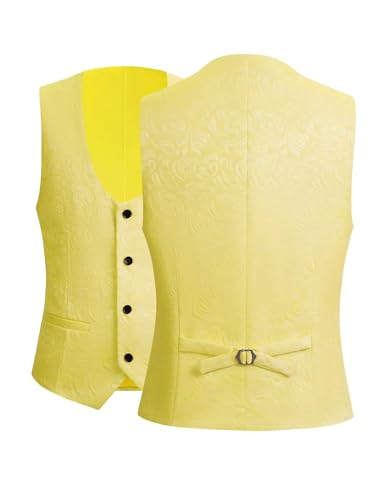 Mens Floral Jacquard Tuxedo Suit Set 3 Piece Suit Men Classic Shawl Lapel Prom Dress Jacket Vest & Pants with Bow2