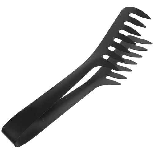 La Mejor Selección de Pinzas para servir espaguetis que Puedes Comprar On-line. 45 MUSISALY Pinzas de Acero Inoxidable Negras 1.0 Mm para Pasta y Espaguetis Pinzas para Servir Alimentos Resistentes al Calor para Cocina y Parrilla Utensilios de Cocina Duraderos