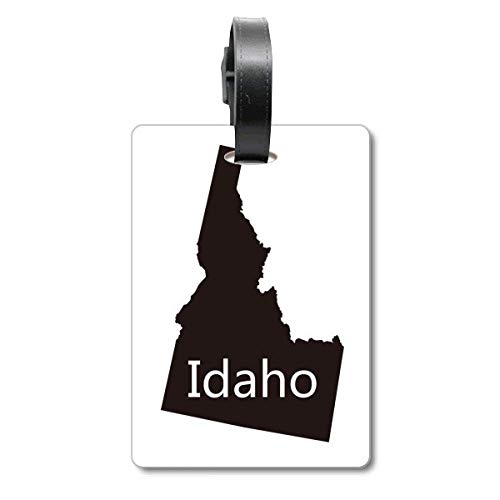 Étiquette pour valise Idaho motif carte USA pour vos voyages et road trips