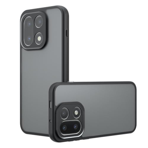 Image of Matte PC + TPU Back Cover Case for OnePlus 15 5G, Air Bag Protection, Anti-Fingerprint, Never Turns Yellow, Micro Arc Edge, Skin-Friendly Feel, Black