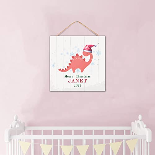 Dinosaure avec chapeau de Père Noël, cadeau déco suspendu - 6