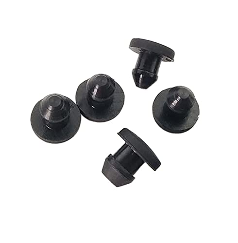 GatherTOOL 10 Uds. De Tapas de Goma de Silicona sólida Negra de 2,5mm a 4mm, Tapa de Enchufe Tipo T, Junta a presión, Tapas ciegas, tapón de Sellado (Color : 2.5mm(Solid 10pcs)) Cover