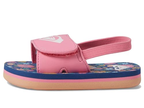 Image of Roxy Girl's TW Finn Sling Back Flip Flop Sandal Sandal, NAVY DREAM, 7 M M US Toddler