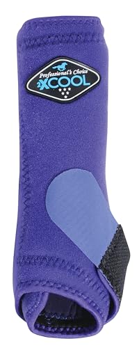 Image of Professional's Choice 2XCOOL Sports Medicine Horse Boots | Protective & Breathable Design for Ultimate Comfort, Durability & Cooling in Active Horses | 2 Pack Small Purple