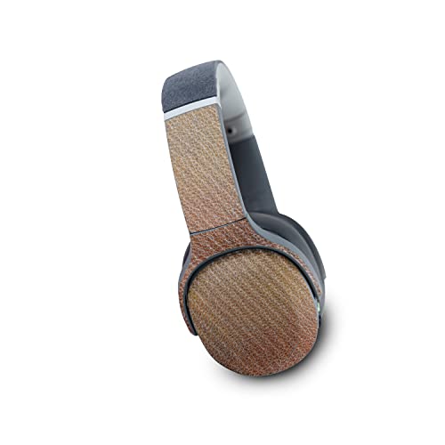 Image of MightySkins Carbon Fiber Skin Compatible with Skullcandy Crusher Evo Wireless - Brown Pleather | Protective, Durable Textured Carbon Fiber Finish | Easy to Apply | Made in The USA