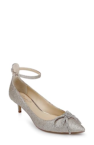 Jewel Badgley Mischka Geranium Kitten Heel Pump2