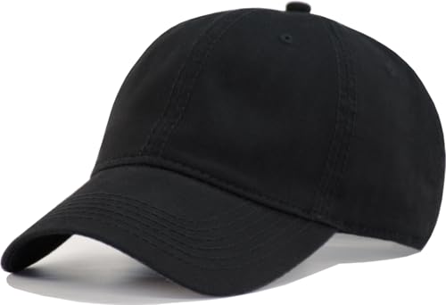 Image of TSSGBL Vintage Cotton Washed Baseball Cap S to XXL Unstructured Low Profile Adjustable Distressed Dad Hat for Men Women