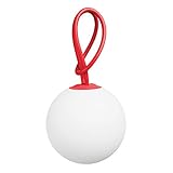 Fatboy Bolleke Hanging Rechargeable - Luz LED para interior y exterior, rojo