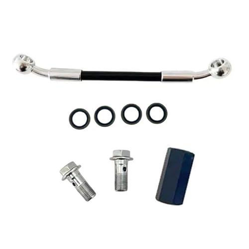 Conducto de freno AN3 de 350cm con conectores de 28 grados para pinzas duales de moto