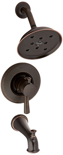 Delta Faucet T17493-RB Linden Monitor 17 Series H2Okinetic Tub and Shower Trim, Venetian Bronze,