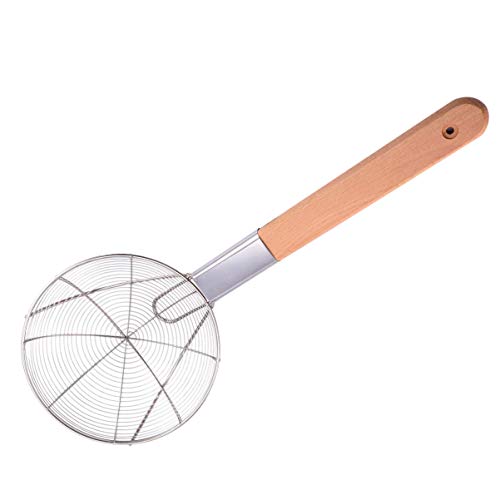 Cabilock Filtro Concha Fio de AÃ§o InoxidÃ¡vel Colher Skimmer Fritar Coador para MacarrÃ£o Bolinho d